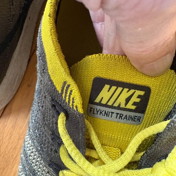 Nike Flyknit Trainer Cargo Khaki Bright Citron Size 7W, 5.5M - Picture 8 of 8